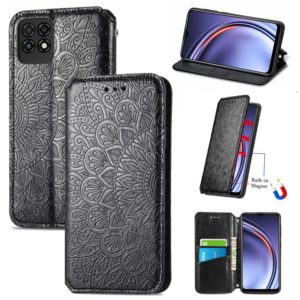 For Huawei Maimang 10 SE Blooming Mandala Embossed Pattern Magnetic Horizontal Flip Leather Case with Holder & Card Slots & Wallet(Black) (OEM)
