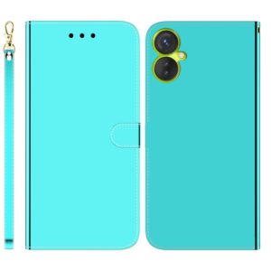 For Tecno Spark 9 Pro Imitated Mirror Surface Horizontal Flip Leather Phone Case(Mint Green) (OEM)