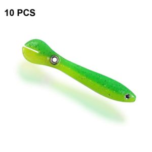 10 PCS Luya Bait Loach Bionic Bait Fishing Supplies, Specification: 6g / 10cm(Green) (OEM)