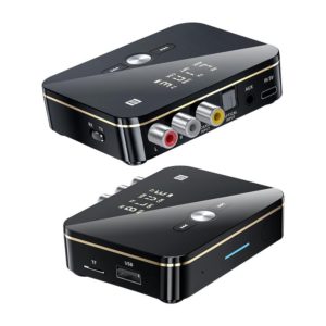 M8 NFC 2 in 1 NFC Optical Coaxial Bluetooth 5.0 Audio Transmitter Receiver with Digital Display (OEM)