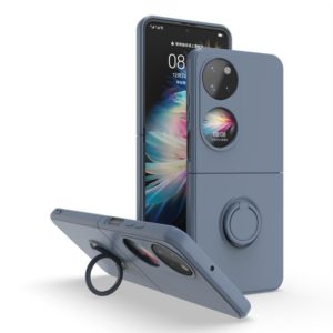 For Huawei P50 Pocket Ring Holder PC Phone Case(Grey) (OEM)