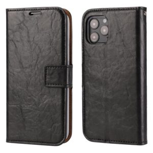 For iPhone 11 Pro Crazy Horse Texture Detachable Magnetic Back Cover Horizontal Flip Leather Case with Holder & Card Slots & Photo Frame & Wallet (Black) (OEM)