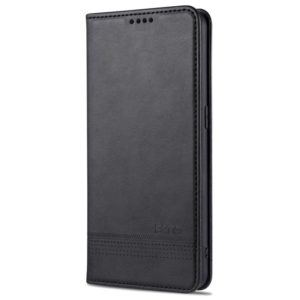 For Oppo Reno5 5G AZNS Magnetic Calf Texture Horizontal Flip Leather Case with Card Slots & Holder & Wallet(Black) (AZNS) (OEM)