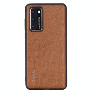 For Huawei P40 Pro GEBEI Full-coverage Shockproof Leather Protective Case(Brown) (GEBEI) (OEM)