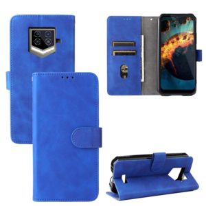 For Oukitel WP15 5G Solid Color Skin Feel Magnetic Buckle Leather Phone Case(Blue) (OEM)