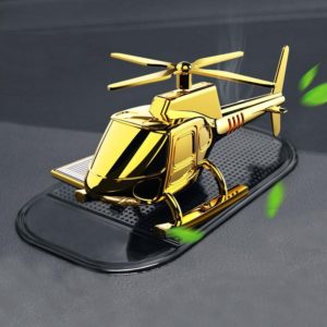 In-Car Odor-Removing Decorations Car-Mounted Helicopter-Shaped Aromatherapy Decoration Products Specification： Golden/5 Aromatherapy Core (OEM)