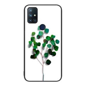 For OnePlus Nord N10 5G Colorful Painted Glass Phone Case(Sapling) (OEM)