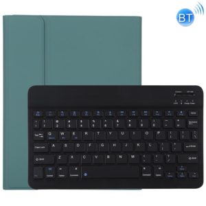 TG11B Detachable Bluetooth Black Keyboard + Microfiber Leather Tablet Case for iPad Pro 11 inch (2020), with Pen Slot & Holder (Dark Green) (OEM)