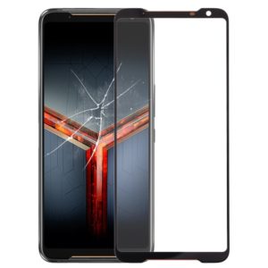 Front Screen Outer Glass Lens for Asus ROG Phone II ZS660KL (Black) (OEM)