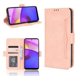 For Motorola Moto E40/E30/E20 Skin Feel Calf Pattern Horizontal Flip Leather Phone Case with Holder & Card Slots & Photo Frame(Pink) (OEM)