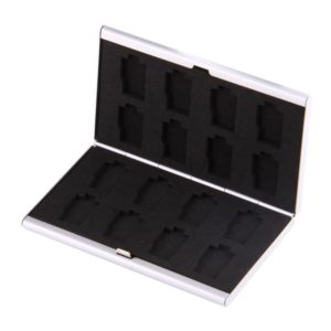 16 in 1 Memory Card Protective Case Box for 16 TF Cards(Silver) (OEM)