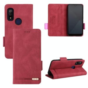 For Fujitsu Arrows WE F-51B Magnetic Clasp Leather Phone Case(Red) (OEM)