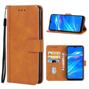 For Huawei Y7 Pro 2019 Leather Phone Case(Brown) (OEM)