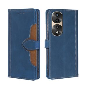 For Honor 70 Pro / 70 Pro Plus Skin Feel Magnetic Buckle Leather Phone Case(Blue) (OEM)