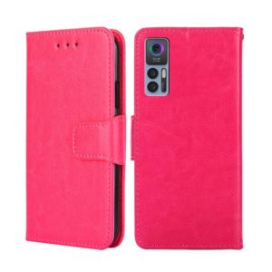For TCL 30 5G / 30+ 5G Crystal Texture Leather Phone Case(Rose Red) (OEM)
