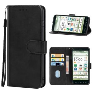 Leather Phone Case For Kyocera Basio 4(Black) (OEM)