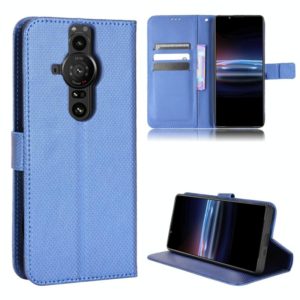 For Sony Xperia Pro-1 Diamond Texture Leather Phone Case(Blue) (OEM)