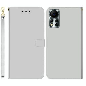 For Infinix Hot 11S NFC X6812B Imitated Mirror Surface Horizontal Flip Leather Phone Case(Silver) (OEM)