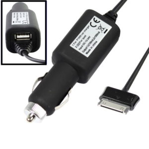 2 in 1 Car Charger and USB for Galaxy Tab / P1000 /Galaxy Tab 8.0 / N5100 / Galaxy Tab 2 / P3100 / Galaxy Tab 8.9 / P7300 / Galaxy Tab 10.1 / P7500 (OEM)