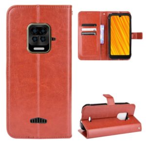 For Doogee S59 / S59 Pro Crazy Horse Texture Horizontal Flip Leather Case with Holder & Card Slots & Lanyard(Brown) (OEM)