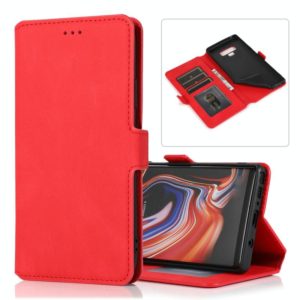 For Samsung Galaxy Note 9 Retro Magnetic Closing Clasp Horizontal Flip Leather Case with Holder & Card Slots & Photo Frame & Wallet(Red) (OEM)