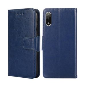 For Sony Xperia ACE II Crystal Texture Leather Phone Case(Royal Blue) (OEM)