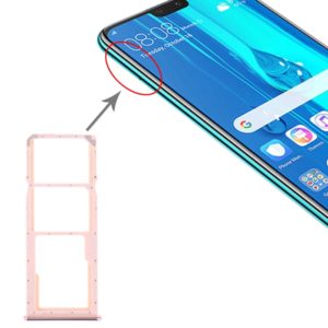 SIM Card Tray + SIM Card Tray + Micro SD Card Tray for Huawei Y9 (2019) (Pink) (OEM)
