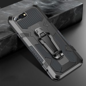 For iPhone 8 Plus & 7 Plus Machine Armor Warrior Shockproof PC + TPU Protective Case(Space Gray) (OEM)