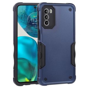 For Motorola Moto G52 Non-slip Armor Phone Case(Blue) (OEM)