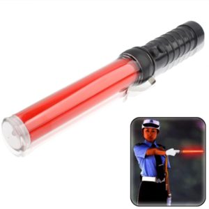 Safety Traffic 3-Mode Control Red LED Baton with Flashlight, Length: 29.5cm(Red) (OEM)