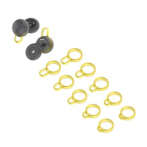 5 Pairs Non-Slip Silicone Earphone Ferrule Set for Sony LinkBuds Ear Cap(Yellow) (OEM)
