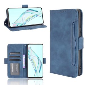 For ZTE Axon 30 5G Skin Feel Calf Pattern Horizontal Flip Leather Case with Holder & Card Slots & Photo Frame(Blue) (OEM)