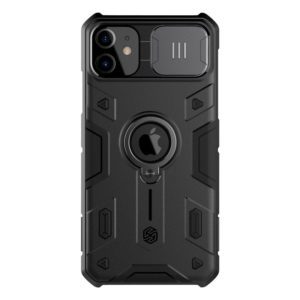 For iPhone 11 NILLKIN Shockproof CamShield Armor Protective Case with Invisible Ring Holder(Black) (NILLKIN) (OEM)