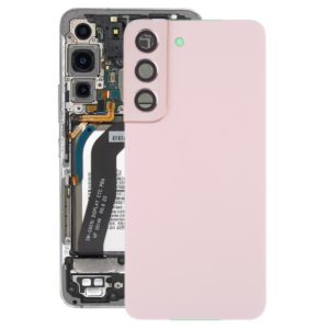 For Samsung Galaxy S22 5G SM-S901B Battery Back Cover with Camera Lens Cover (Gold) (OEM)