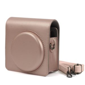 Pearly Lustre PU Leather Case Bag for FUJIFILM Instax SQUARE SQ6 Camera, with Adjustable Shoulder Strap(Light Brown) (OEM)