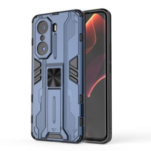 For Honor 60 Pro Supersonic PC + TPU Phone Case with Holder(Blue) (OEM)