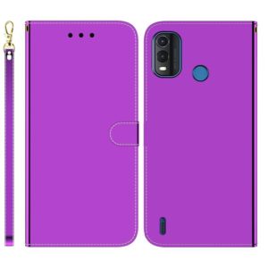 For Nokia G11 Plus Imitated Mirror Surface Horizontal Flip Leather Phone Case(Purple) (OEM)