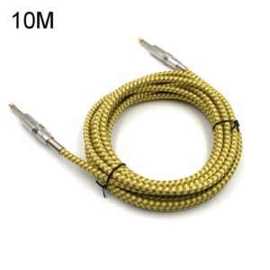 Wooden Guitar Bass Connection Cable Noise Reduction Braid Audio Cable, Cable Length: 10m (OEM)