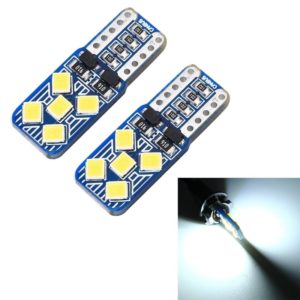 2 PCS T10 / W5W / 168 DC12V 1.8W 6000K 130LM 10LEDs SMD-2835 Car Reading Lamp Clearance Light, with Decoder (OEM)