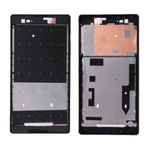 Front Housing with Adhesive Sticker for Sony Xperia T2 Ultra(Black) (OEM)