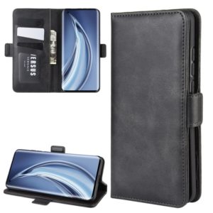 For Xiaomi Mi 10 Dual-side Magnetic Buckle Horizontal Flip Leather Case with Holder & Card Slots & Wallet(Black) (OEM)