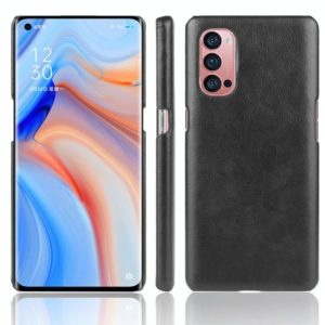 For OPPO Reno4 Pro Shockproof Litchi Texture PC + PU Case(Black) (OEM)