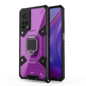 For Xiaomi Mi 10T Pro Space PC+TPU Ring Holder Protective Case(Purple) (OEM)