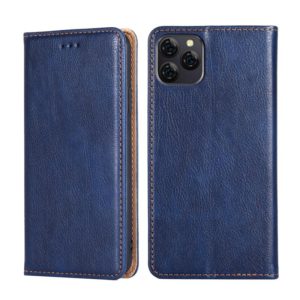 For Blackview A95 Pure Color Magnetic Leather Phone Case(Blue) (OEM)