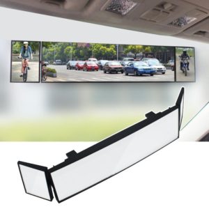 SHUNWEI Large Car Three-Fold Curve Surface Rear View Mirror Reverse Wide Angle Adjustable Angle Auxiliary Blind Area Retroreflector Reversing Wide-angle Lens (SHUNWEI) (OEM)