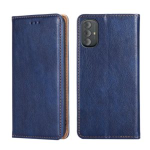 For Motorola Moto G Power 2022 Gloss Oil Solid Color Magnetic Leather Phone Case(Blue) (OEM)