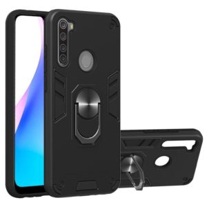 For Xiaomi Redmi Note 8T 2 in 1 Armour Series PC + TPU Protective Case with Ring Holder(Black) (OEM)