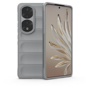For Honor 70 Pro 5G Magic Shield TPU + Flannel Phone Case(Grey) (OEM)