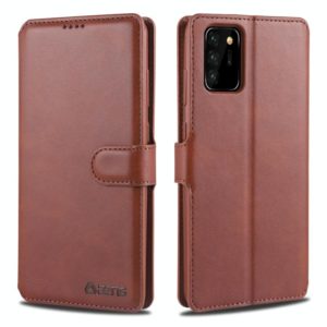 For Samsung Galaxy Note20 Ultra AZNS Calf Texture Horizontal Flip Leather Case with Holder & Card Slots & Wallet & Photo Frame(Brown) (AZNS) (OEM)
