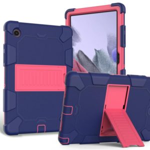 For Samsung Galaxy Tab A8 10.5 2021 Two-Color Robot Silicone + PC Tablet Case(Navy Blue + Rose Red) (OEM)